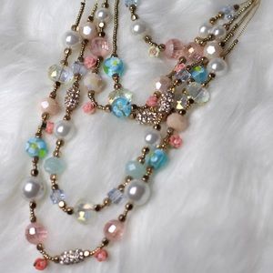 Poppin’ Pastel Tiered Necklace